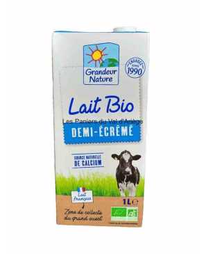 LAIT UHT 1/2 ECREME GRANDEUR NATURE  1L 