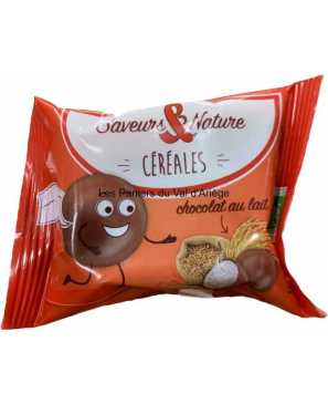 CÉRÉALES ENROBÉES DE CHOCOLAT AU LAIT BIO  45G 